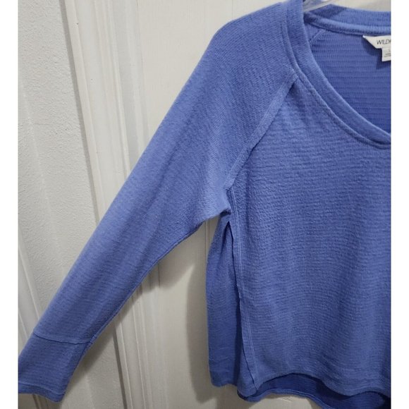Lot of 2 Wildfox Women's Long Sleeve Tunic Sweater Tops Soft Thermal Pink/Blue S - Picture 10 of 15